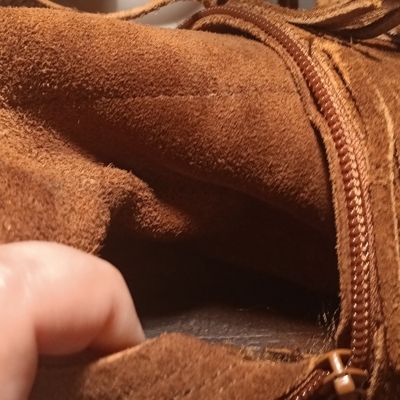 Minnetonka Fringe Brown Women's Boots Size 7 - Picture 12 of 16